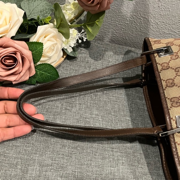 GUCCI CANVAS SIGNATURE MINI SHOPPER TOTE - Picture 8 of 12